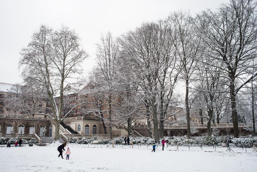 Der Körnerpark im Winter